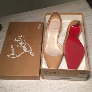 Authentic Christian Louboutin Sixties Heels Nude